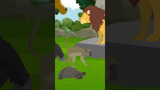 Sust Kachua  One Minute Story  Cartoon Animal cartoon [upl. by Artenal]