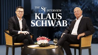 WEF founder Klaus Schwab My advice is to embrace change  The ST interview [upl. by Acinna]