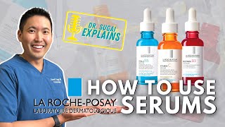 Dermatologist Explains How to Use La RochePosay Serums in your AntiAging Skincare Routine [upl. by Metah723]