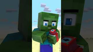 Zombie Becomes Herobrine in Captain America Shield Challenge ⚡⌚ Transform Watch [upl. by Eniaj978]