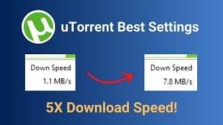 How To Speed uTorrent Download with Slow Internet by 10x Faster Download Settings 2024 [upl. by Winne]