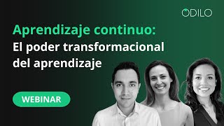 Webinar El Poder Transformacional del Aprendizaje  Events amp Webinars  ODILO [upl. by Anaitit]