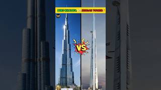 Dubai Ka Rikkod Tutne Wala Hai  Burj Khalifa vs Jeddah Tower❓burjkhalifa jeddahtower shorts [upl. by Jempty]