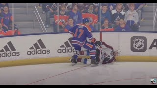 Edmonton Oilers Jari Kurri Charging Penalty For Hit On Toews [upl. by Lobiv]