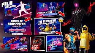 FILTRÓ TODOS LOS EVENTOS DE LA AGENDA SEMANAL FREE FIRE RULETA SUPERHEROES BONUS DE DIAMANTES amp MAS [upl. by Kean631]