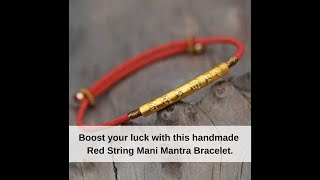 Tibetan Handmade Lucky Bracelet  Om Mani Padme Hum  Mani Mantra  Boost your luck [upl. by Godding]