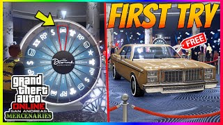 SIMPLE HOW TO WIN THE PODIUM CAR EVERY SINGLE TIME IN GTA 5 ONLINE 2023 LUCKY PODIUM WHEEL GLITCH [upl. by Maryanne]