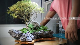 bonsai pot making with mini landscape [upl. by Bertero]