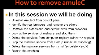 How to remove amuleC malware permanently adware getting installed again and again [upl. by Lotus774]