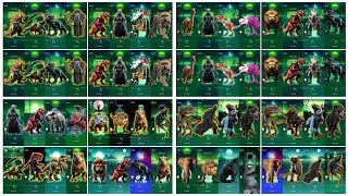 Long Play Tiles Hop Megamix Godzilla vs Brontosaurus vs TRex Spider vs Indominus Rex 354 [upl. by Aneba]