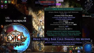 Frost Blades of Katabasis Trickster Minotaur showcase POE Affliction 323 [upl. by Kudva418]