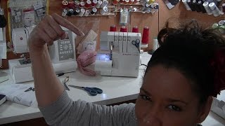 Beginners Guide to Serging Ep 4 Overlock Stitch  Intro to Tension [upl. by Asillem713]