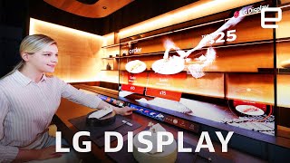 LG Displays transparent OLED screens and bendable TV at CES 2021 [upl. by Ragas]