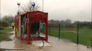 Heaving rain triggers flooding in Northallerton [upl. by Chansoo]