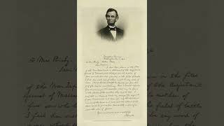 Abraham Lincolns Bixby Letter history peace power usa civilwar [upl. by Anor]