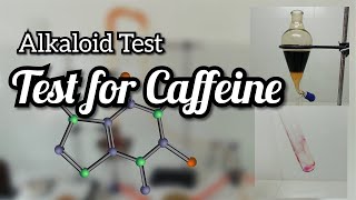 Murexide test  Test for caffeine  Alkaloid test [upl. by Adnirual]