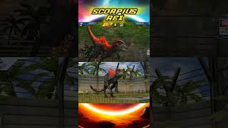 SCORPIUS REX Todas Las Animaciones JURASSIC WORLD THE GAME [upl. by Wyatan557]