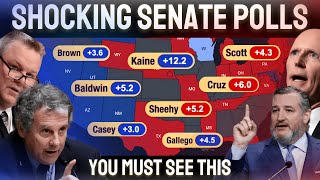 2024 US Senate Map Predictions Based On the Latest Poll in EVERY SINGLE RACE [upl. by Nelra]