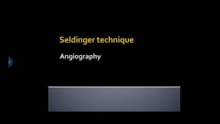 seldinger technique [upl. by Vaclav]