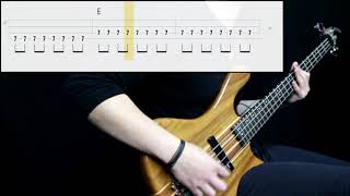 The Strokes  Reptilia Bass Cover Play Along Tabs In Video [upl. by Meelak282]