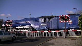 60163 Tornado A freight and Sarah Siddons Bollo Lane level crossing 10122012 [upl. by Fishman]