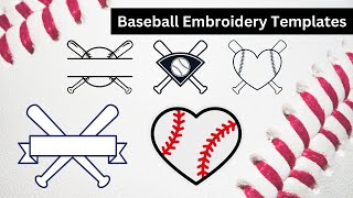 Baseball Embroidery Templates 2024 ep13 [upl. by Kruter]