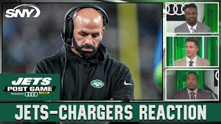 Bart Scott Willie Colon amp Connor Rogers react to Jets blowout loss to the Chargers  SNY [upl. by Eanehs]