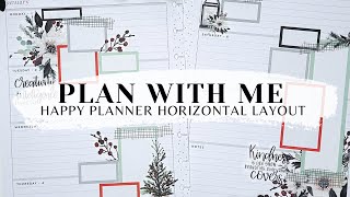 PLAN WITH ME 📒  HAPPY PLANNER HORIZONTAL LAYOUT  RONGRONG amp LIVE LOVE POSH FLORALS  JAN 1  7 [upl. by Nomrac470]