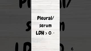 Light’s criteria for exudative pleural effusions  MRCP amp Acute Medicine SCE Revision  shorts [upl. by Klarika586]