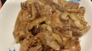 Pork with Mushrooms Sauce [upl. by Imaon]