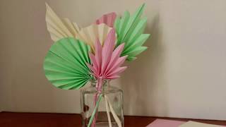 Tutoriel DIY Feuille tropical  Paper Craft [upl. by Shue]