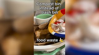 Before you toss your food waste into the trash stop Toss it in a green bin [upl. by Nylg]