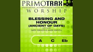 Blessing and Honour Medium Key C with Backing Vocals Performance Backing Track [upl. by Yajeet78]