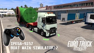 BAWA MUATAN GEDE SPECIAL TRANSPORT EURO TRUCK SIMULATOR 2 PAKAI GAMEPAD IPEGA9157 [upl. by Massimiliano]