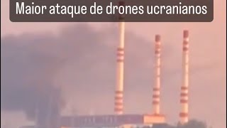 Maior ataque de drones ucranianos contra a Rússia  Minuto Conexão Geo 1SET [upl. by Adna]