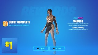 Collect Gem Fragments At Docks  Fortnite Shanta Quest [upl. by Cleodell]