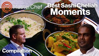 Best Sashi Cheliah Moments  MasterChef Australia  MasterChef World [upl. by Eimmak]