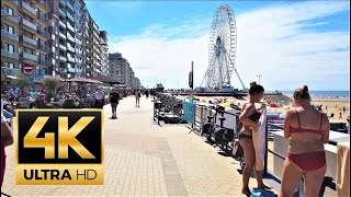 Middelkerke Belgium 🇧🇪 beach Promenade walk  4K 60FPS [upl. by Ernesta860]