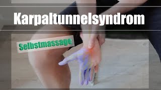 Karpaltunnelsyndrom Übungen und Selbstmassage  Physiotherapeut Marvin Seidel [upl. by Larson]