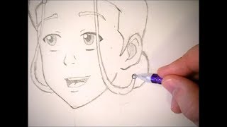 How To Draw Katara Avatar TLA Step by Step [upl. by Naesyar511]