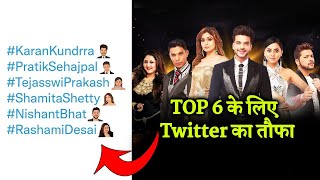 Bigg Boss 15 TOP 6 Finalists Ke Liye Twitter Ka Taufa [upl. by Berkman695]