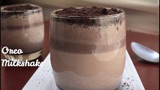 Oreo Milkshake  Just 3 Ingredients  Super Delicious Layered Oreo Milkshake  in 2 Minutes [upl. by Fakieh702]