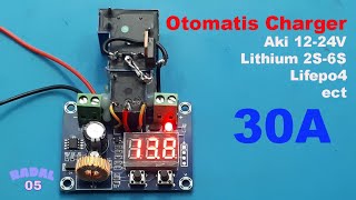 cas aki otomatis 1214V 30A dengan modul LVD XH M609 Otomatic charger [upl. by Grunenwald754]