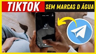 🤩 Como baixar vídeos do TIKTOK no Telegram Sem marcas d água [upl. by Nitsa615]