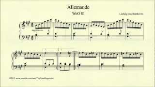 Beethoven Allemande WoO 81 [upl. by Epillihp]