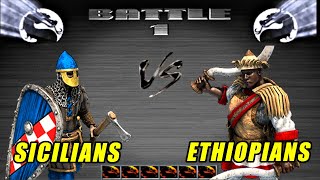 Sicilians VS Ethiopians  Age of Empires 2 Battles [upl. by Lennox117]