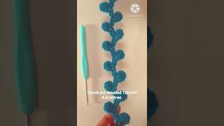 Perfect 💯✅ Crochet leaf Garland  How to crochet Edging amp Border AJcraftree [upl. by Ardnat546]