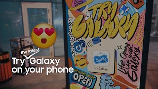 Experience the new Try Galaxy on your phone  Samsung [upl. by Senalda]