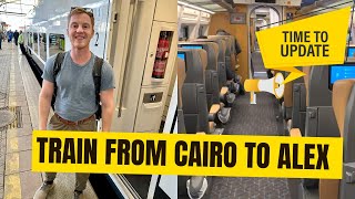 Train from Cairo to Alexandria and backUPDATED FOR 2024 [upl. by Atnicaj]