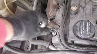 Valve cover removal on Mercedes Benz w201 [upl. by Skolnik]